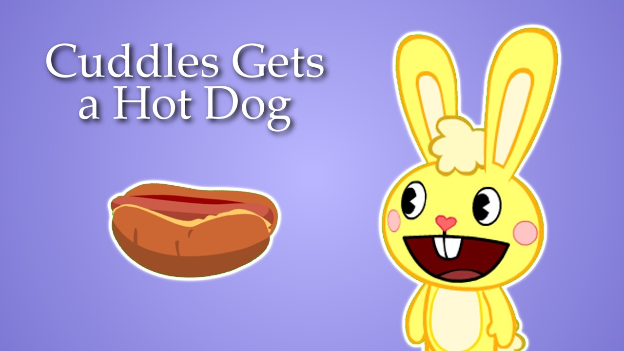 Cuddles Gets a Hot Dog