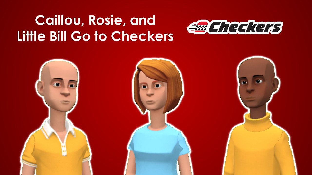 Caillou, Rosie, and Little Bill Go to Checkers