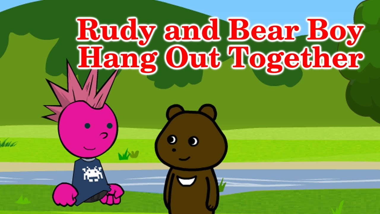 Rudy and Bear Boy Hang Out Together