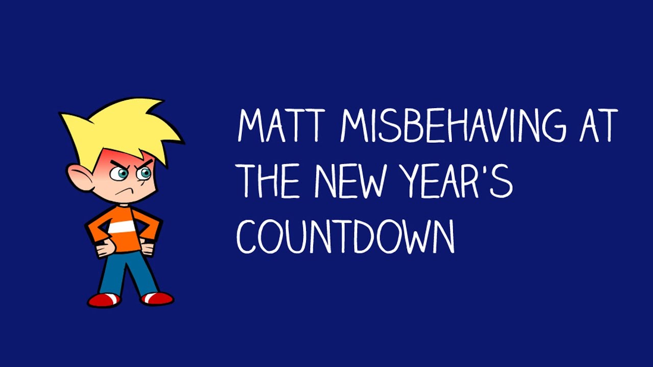 Matt Misbehaving at the New Year’s Countdown