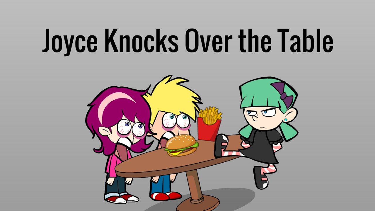 Joyce Knocks Over the Table
