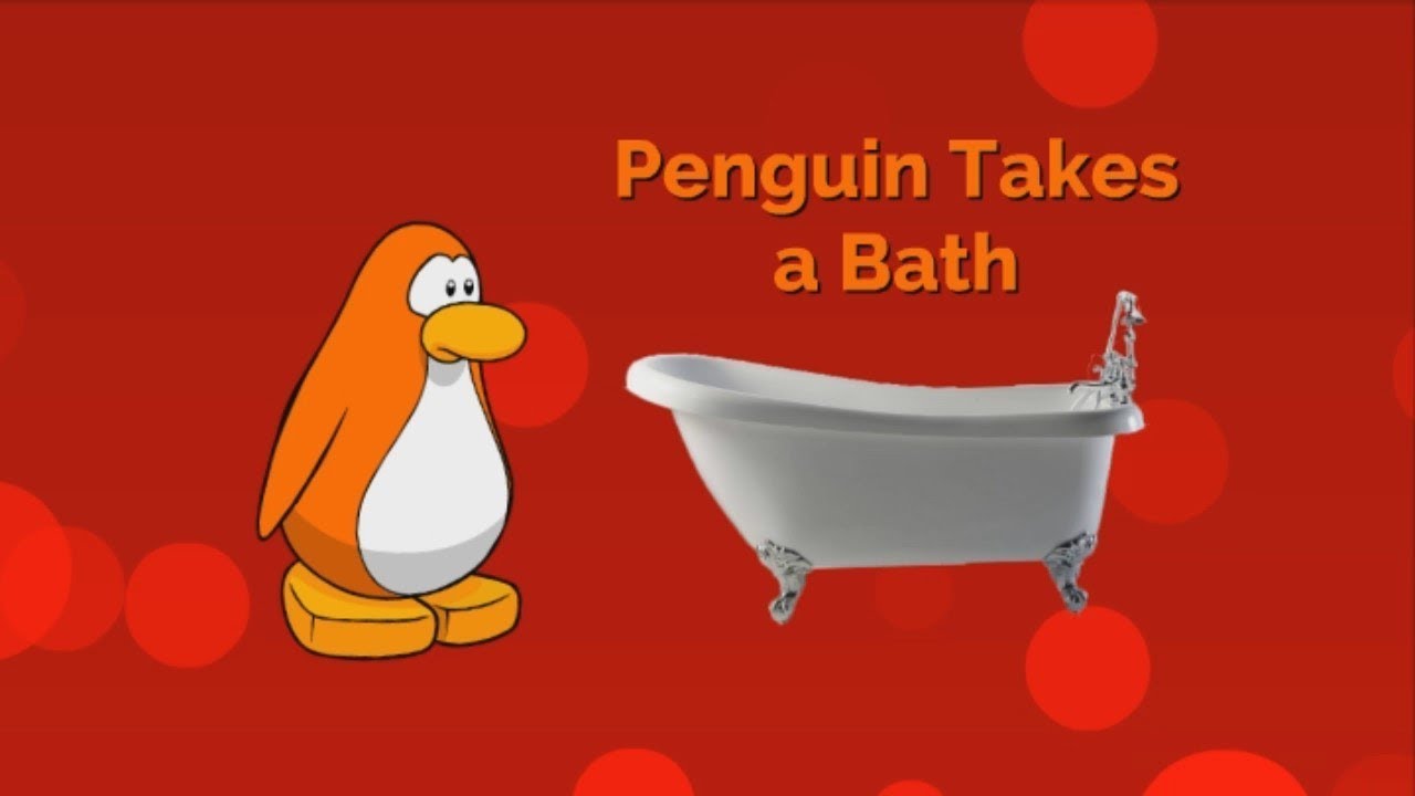 Penguin Takes a Bath