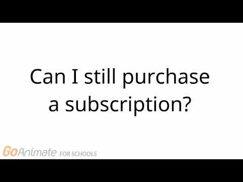 GoAnimate for Schools – Support & Services Ending